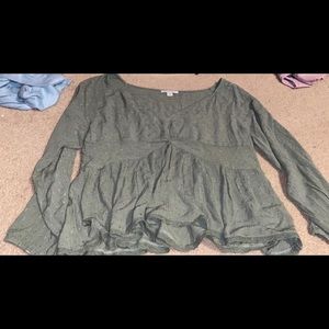 american eagle twist front blouse